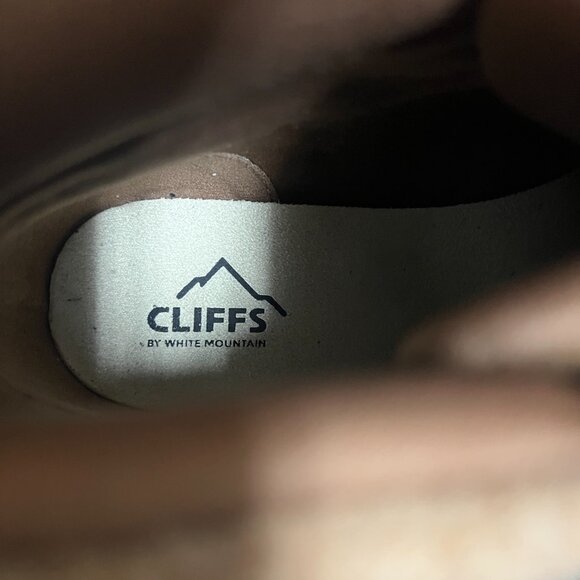 NEW Cliffs by White Mountain Womens 9M Tan Brown Connie City Hiker Lace Up Boots - Picture 8 of 8